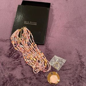 NEW! Joan Rivers strand bead Torsade with reversible medallion
